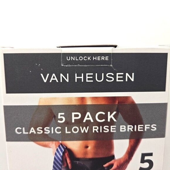 5 Pack Van Heusen Underwear Low Rise Briefs S 28-30  Multicolor Green & Blue NWT - Picture 11 of 16